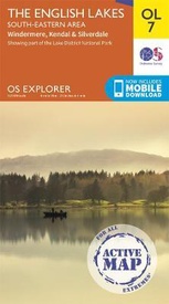 Wandelkaart 7 OS Explorer Map | Active The English Lakes South-Eastern Area | Ordnance Survey