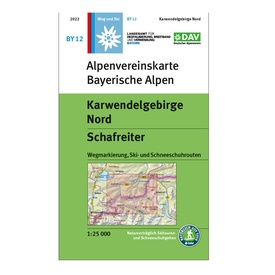 Wandelkaart BY12 Alpenvereinskarte Karwendelgebirge Nord - Schafreiter | Alpenverein