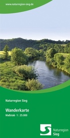 Wandelkaart Naturregion Sieg | Grunes Herz