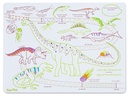 Placemat Dinosaurus omkeerbare siliconen placemat om in te kleuren | SuperPetit