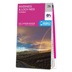 Wandelkaart - Topografische kaart 026 Landranger Inverness & Loch Ness, Strathglass | Ordnance Survey