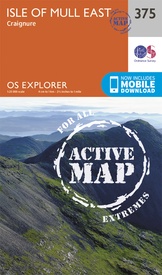 Wandelkaart - Topografische kaart 375 OS Explorer Map | Active Isle of Mull East | Ordnance Survey