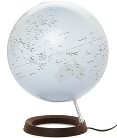 Wereldbol - Globe 25 Full Circle Reflection - met internet landcodes | Atmosphere Globes