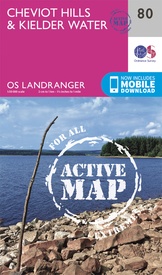 Wandelkaart - Topografische kaart 80 Landranger Active Cheviot Hills & Kielder Water | Ordnance Survey