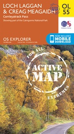 Wandelkaart - Topografische kaart 55 OS Explorer Map | Active Loch Laggan / Creag Meagaidh | Ordnance Survey