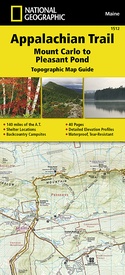 Wandelgids 1512 Topographic Map Guide Appalachian Trail – Mount Carlo to Pleasant Pond  | National Geographic