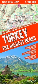 Wandelkaart Trekking map Turkije - Turkey, the highest peaks | TerraQuest