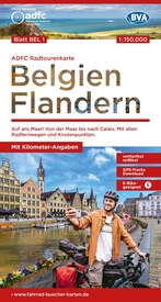 Fietskaart BEL1 ADFC Radtourenkarte Vlaanderen - Flandern - België | BVA BikeMedia