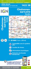 Wandelkaart - Topografische kaart 1422 SB - Serie Bleue Chalonnes-sur-Loire | IGN - Institut Géographique National