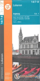 Wandelkaart - Topografische kaart 14/7-8 Topo25 Lokeren | NGI - Nationaal Geografisch Instituut