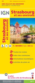 Wegenkaart - landkaart - Fietskaart - Stadsplattegrond 88412 Strasbourg | IGN - Institut Géographique National