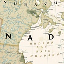 Wandkaart Canada, antiek, 97 x 82 cm | National Geographic