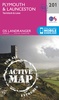 Wandelkaart - Topografische kaart 201 Landranger Active Plymouth / Launceston | Ordnance Survey