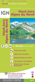 Wegenkaart - landkaart 200202 TOP 200 Haut-Jura / Alpes du Nord | IGN - Institut Géographique National