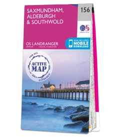 Wandelkaart - Topografische kaart 156 Landranger Active Saxmundham / Aldeburgh / Southwold | Ordnance Survey