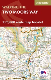 Wandelkaart Two Moors Way map Booklet | Cicerone