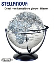 Wereldbol 39 - Globe Politiek Wit-Blauw ø 15 cm | Stellanova