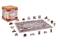 The Age of Exploration map puzzel in hout 505 stuks