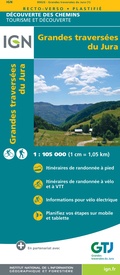 Fietskaart - Wandelkaart 89026 Grandes traversees du Jura met GR-5 | IGN - Institut Géographique National