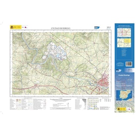 Topografische kaart 525-II Ciudad Rodrigo | CNIG - Instituto Geográfico Nacional1