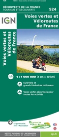 Fietskaart 924 Frankrijk - Voies Vertes & véloroutes | IGN - Institut Géographique National