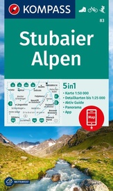 Wandelkaart 83 Stubaier Alpen | Kompass