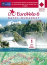 Fietskaart Eurovelo 6 Basel - Budapest Kaartenset | Huber Verlag