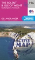 Wandelkaart - Topografische kaart 196 Landranger Active The Solent / the Isle of Wight | Ordnance Survey