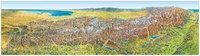 Das Grosse Alpen - panorama, sommer / zomer uitgave | 202 x 60,6 cm