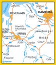 Fietskaart 06 ADFC Radtourenkarte Zwischen Elbe und Weser | BVA BikeMedia