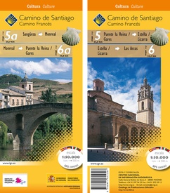 Wandelkaart 5a-6 Camino Santiago de Compostella Sangüesa - Los Arcos | CNIG - Instituto Geográfico Nacional