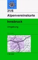 Toerskikaart 31/5S Alpenvereinskarte Innsbruck & omg. ski | Alpenverein