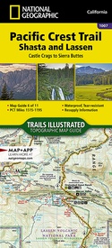 Wandelkaart 1007 Pacific Crest Trail: Shasta & Lassen /CA | National Geographic