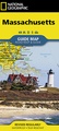 Wegenkaart - landkaart State Guide Map Massachusetts | National Geographic