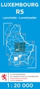 Wandelkaart - Topografische kaart R5 Luxemburg Larochette - Lorentzweiler - Ettelbruck | Topografische dienst Luxemburg