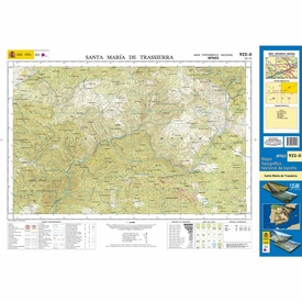 Topografische kaart 922-II Santa María de Trassierra | CNIG - Instituto Geográfico Nacional1