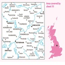 Wandelkaart - Topografische kaart 111 Landranger Sheffield & Doncaster, Rotherham, Barnsley & Thorne | Ordnance Survey