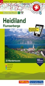 Wandelkaart 3 Heidiland / Flumserberg | Hallwag