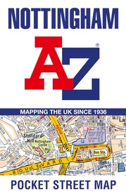 Stadsplattegrond Pocket Street Map Nottingham | A-Z Map Company