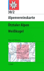 Wandelkaart 30/2 Alpenvereinskarte Ötztaler Alpen - Weißkugel | Alpenverein