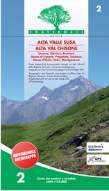 Wandelkaart 2 Alta Valle Susa - Alta Val Chisone | Fraternali Editore