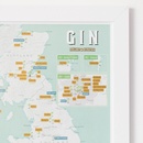 Scratch Map Gin distilleerderijen Groot-Brittannië Collect & Scratch wandkaart | Maps International