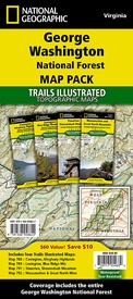  788,789,791,792 Topographic Map Guide George Washington Nat. Forest Map Pack | National Geographic