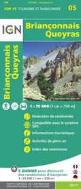 Fietskaart - Wandelkaart 75005 Briançonnais – Queyras | IGN - Institut Géographique National