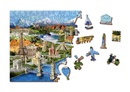 Legpuzzel World landmarks puzzel in hout 500 stuks | Wooden City