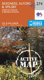 Wandelkaart - Stadsplattegrond 274 OS Explorer Map | Active Skegness / Alford  / Spilsby | Ordnance Survey