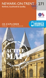 Wandelkaart - Stadsplattegrond 271 OS Explorer Map | Active Newark-on-Trent | Ordnance Survey