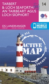 Wandelkaart - Topografische kaart 14 Landranger Active Tarbert / Loch Seaforth | Ordnance Survey