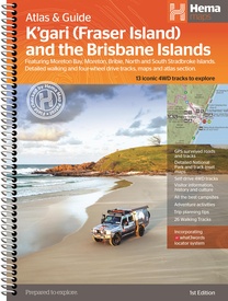 Wegenatlas K'gari (Fraser Island) & the Brisbane Islands atlas & guide | Hema Maps