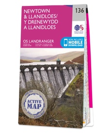 Wandelkaart - Topografische kaart 136 Landranger Active Newtown / Llanidloes | Ordnance Survey